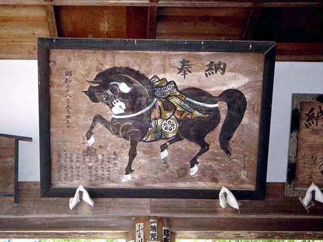 古い絵馬（江戸時代） 江戸時代のきれいな絵馬